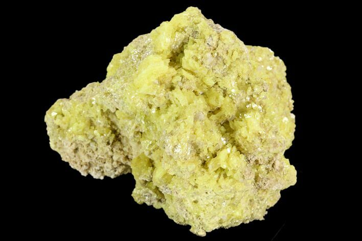 Sulfur Crystal Cluster on Matrix - Nevada #129744